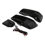 Glossy Black Saddlebag Lids With speaker 5'x7' holes