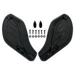 Black Adjustable Side Wing Fairing Fit For Harley Touring 1996-13