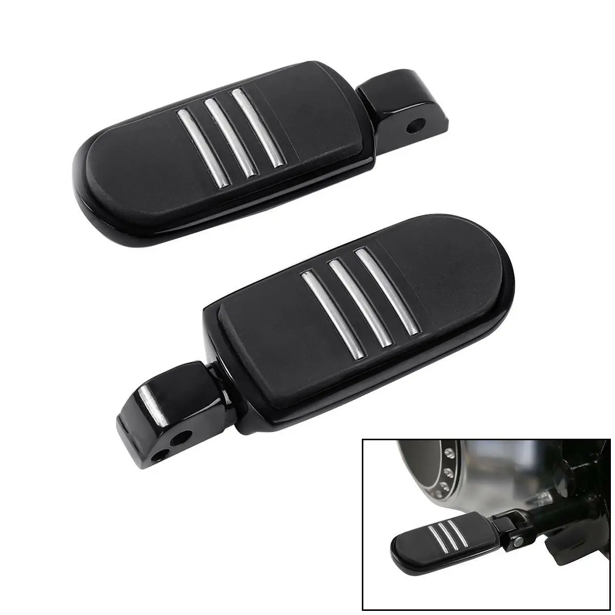 Footpegs black Softail 18+ - Image 2