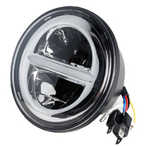 5.75" LED Projector Headlight for Sportster, Dyna, Softail
