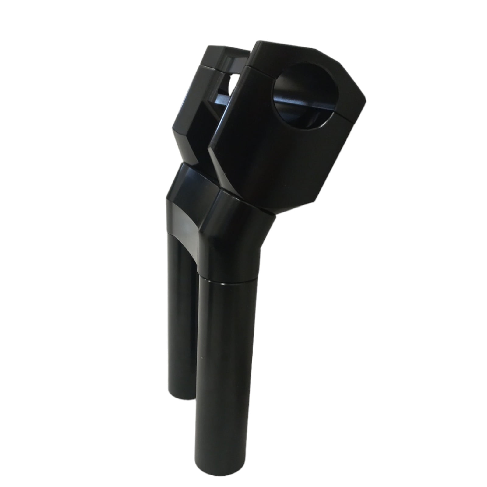 Handlebar risers black 1.25" 10" height with gauge holder - Image 2