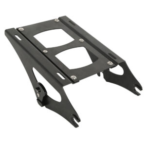 Black 2 UP Tour Pack mouting Luggage Rack