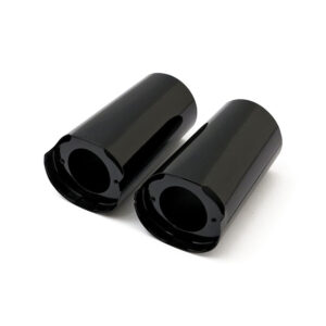Black upper fork slider covers for Touring 2014-up