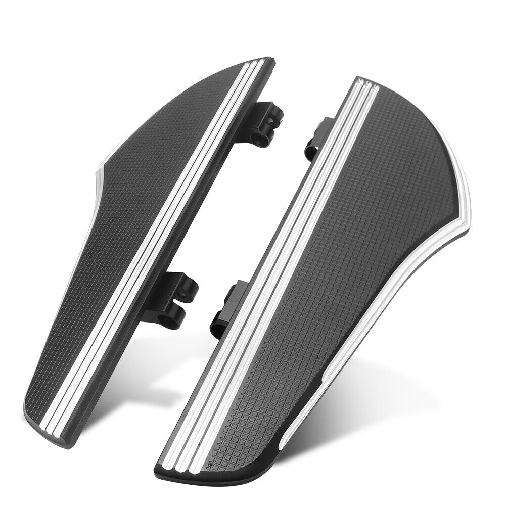 Front floorboards black/chrome Touring Dyna Softail - Image 5