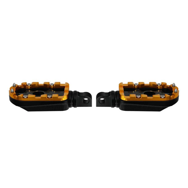Rear footpegs black/gold Touring 09-23 - Image 8