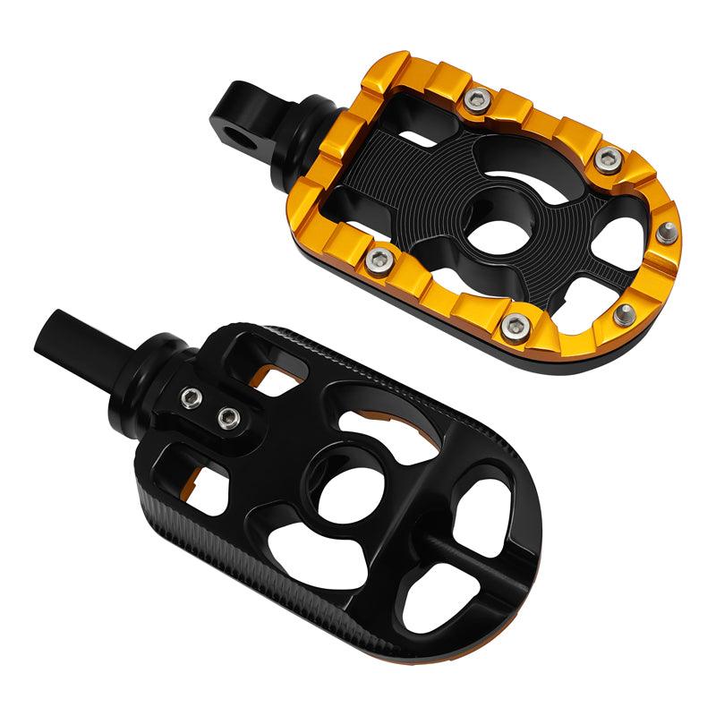 Rear footpegs black/gold Touring 09-23 - Image 7