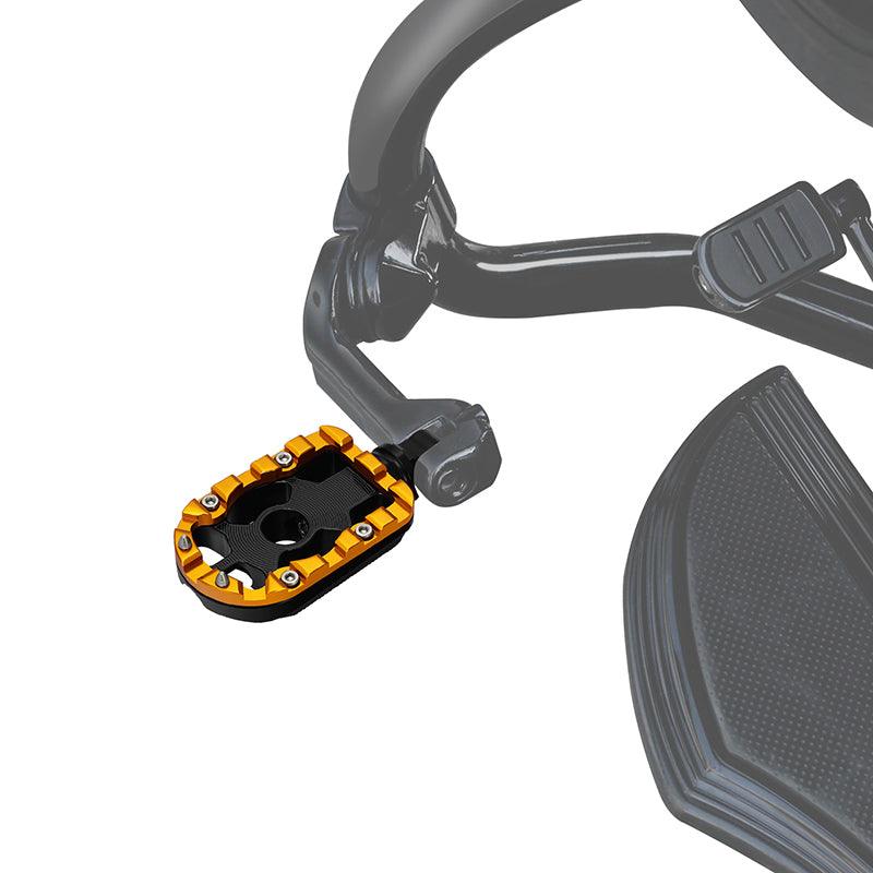 Rear footpegs black/gold Touring 09-23 - Image 5