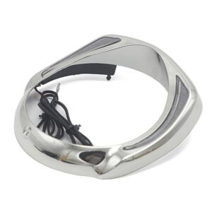 Headlights Bezel Trim Ring with LED Lights for Street Glide