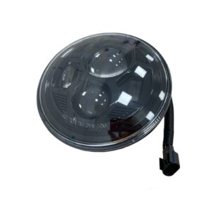 LED Headlight Black 7" Inch for Harley Davidson