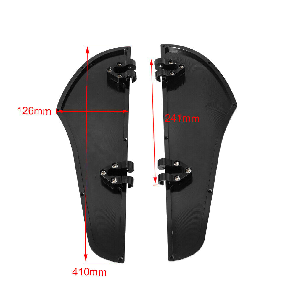 Front floorboards black/chrome Touring Dyna Softail - Image 4