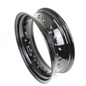 16"x5" Chrome 40 Spoke Rear Rim for Harley Touring '08-Up
