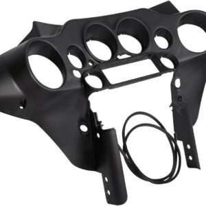 Matte Black Front speedometer cover inner fairing for Harley Touring 1996-2013
