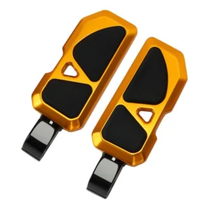 Rear Passenger Footpegs Gold Fit For Harley Softail