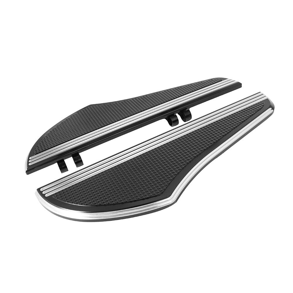 Front floorboards black/chrome Touring Dyna Softail - Image 3