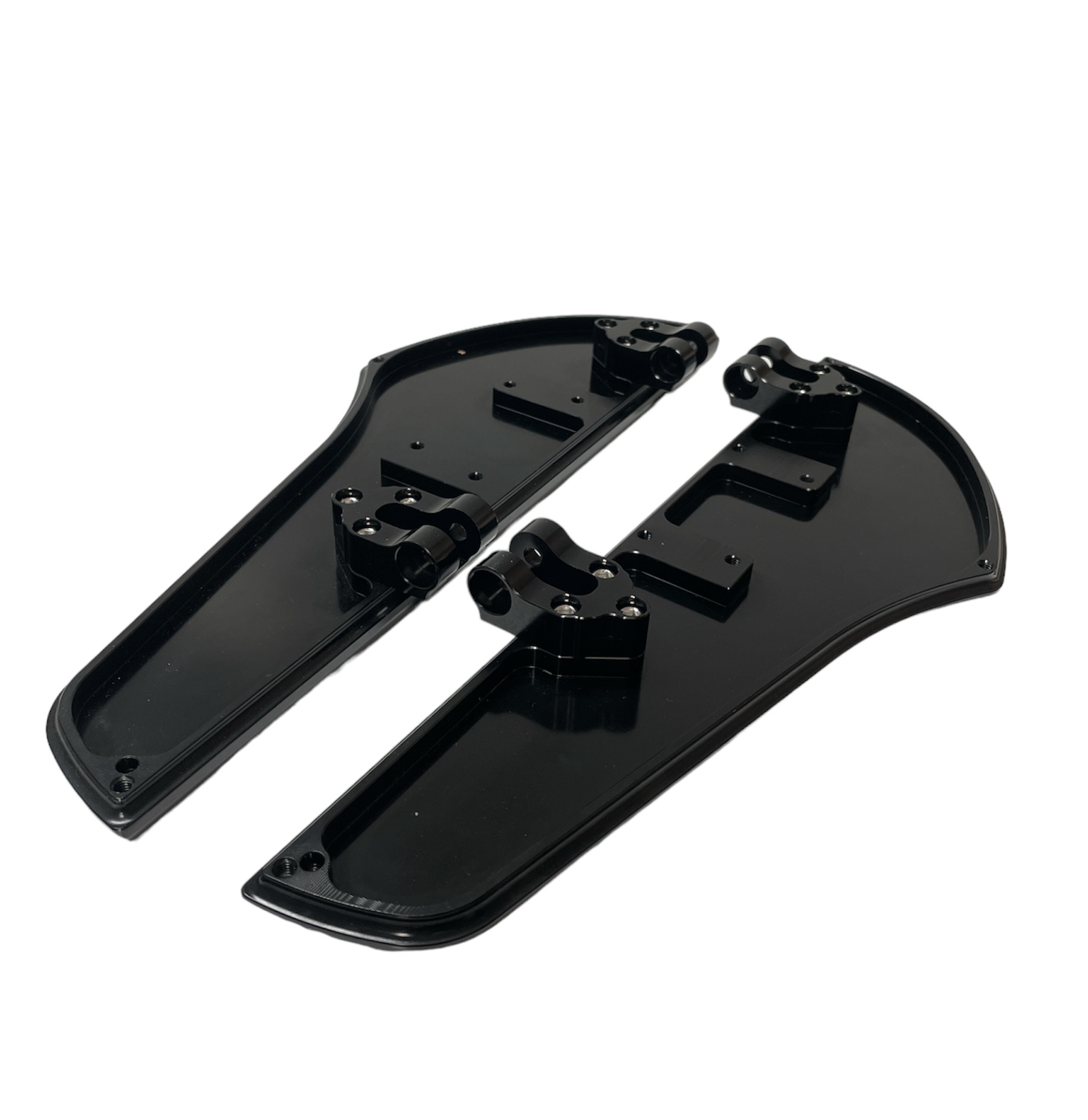 Front floorboards black/chrome Touring Dyna Softail - Image 11