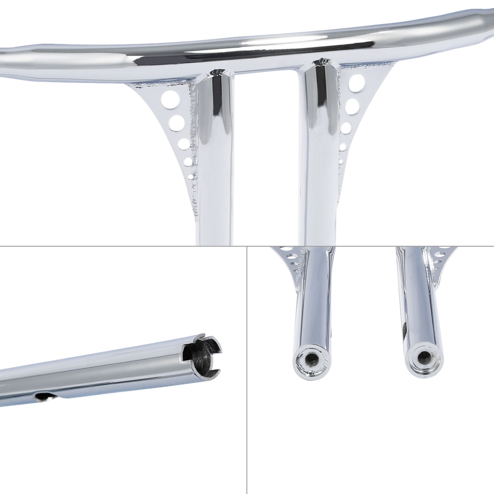 Handlebar T-Bar 12" rise chrome - Image 5