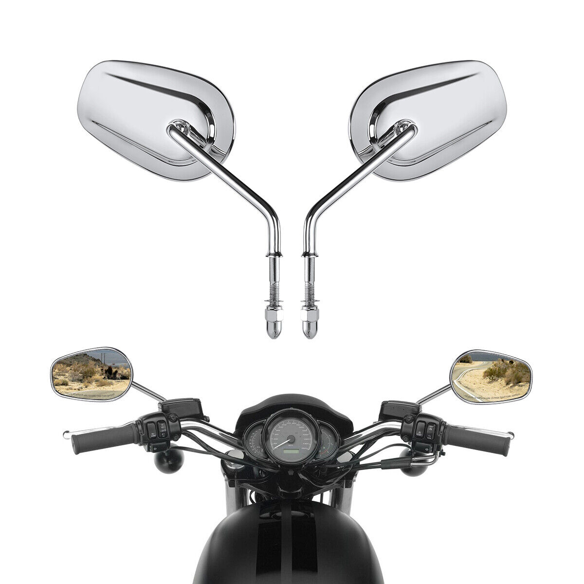 Mirrors rear view chrome - Image 6