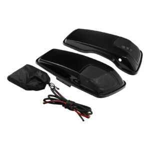 Glossy Black Saddlebag Lids With speaker 5'x7' holes