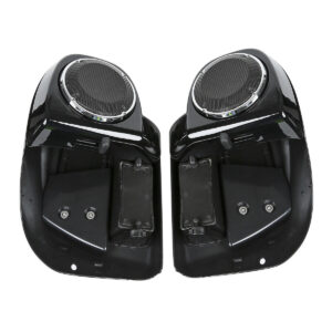 Black Glove Box Lower Vented Leg Fairings with speaker grills
