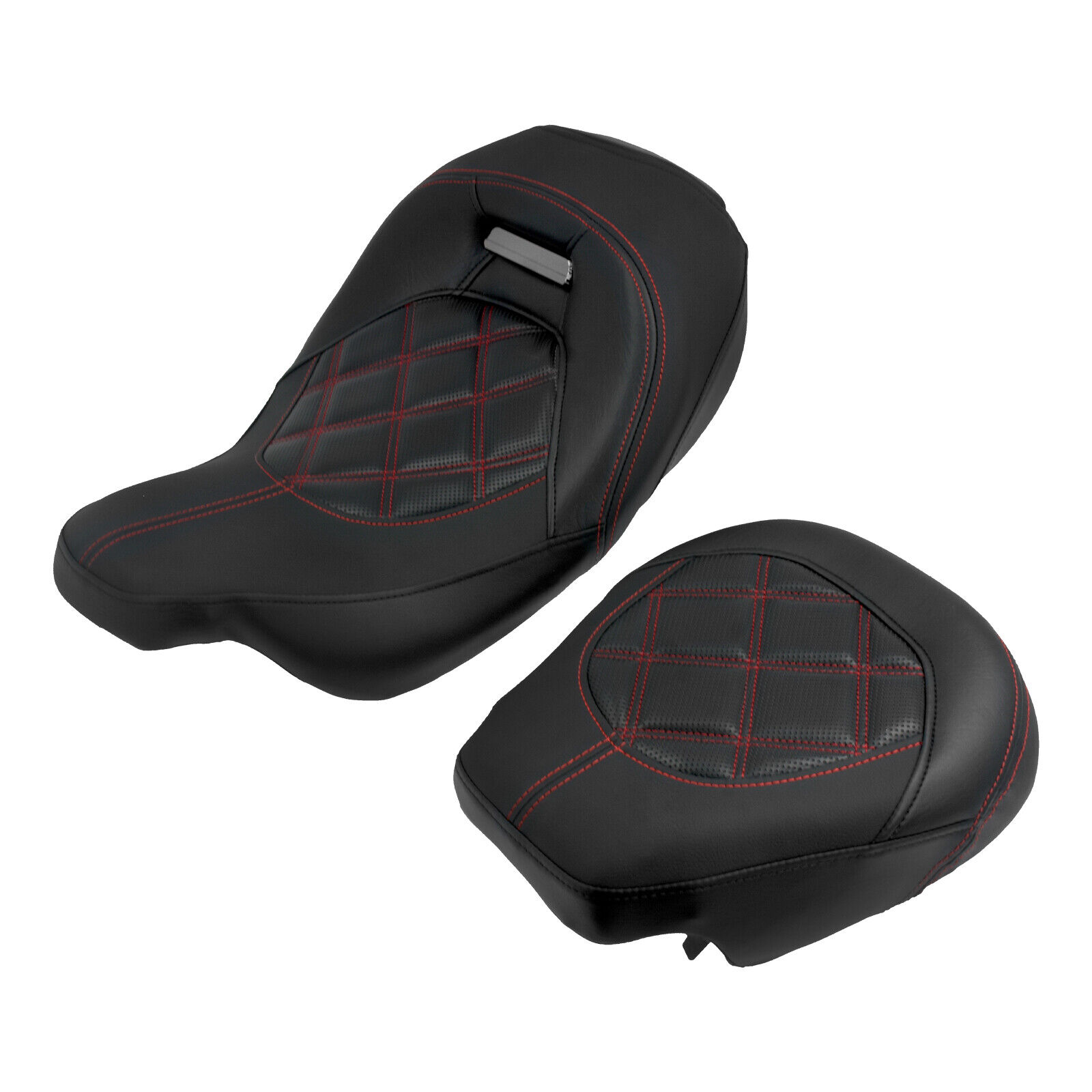 Seat black/red Touring 09-23 - Image 3