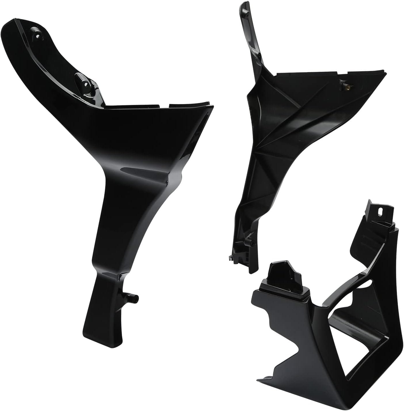 Front fairing spoiler covers glossy black Road Glide 17–23 - Image 7