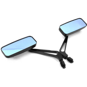 Black Motorcycle Side Mirrors For Harley Davidson
