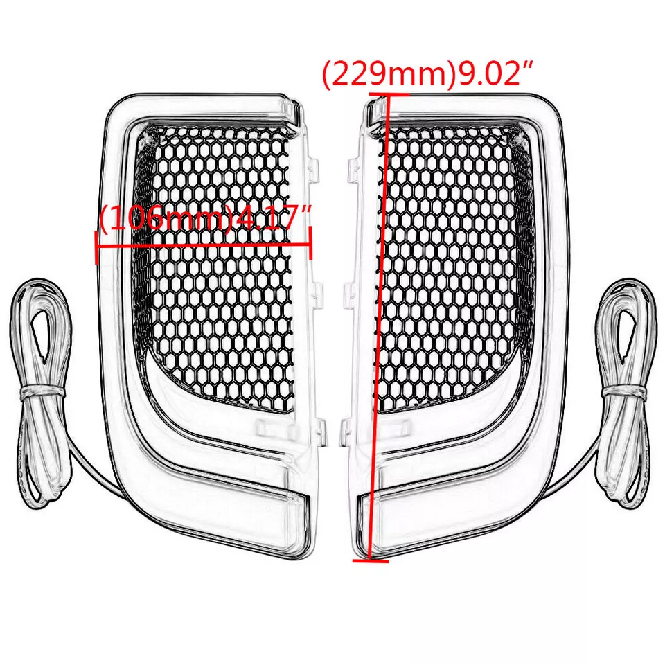 LED Lower Fairing Grill Turn Signal Touring '14-'23 - Image 8