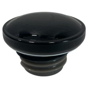 Screw-in Black Vented Gas Cap for Harley Davidson