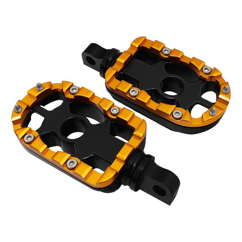 Rear footpegs black/gold Touring 09-23 - Image 2