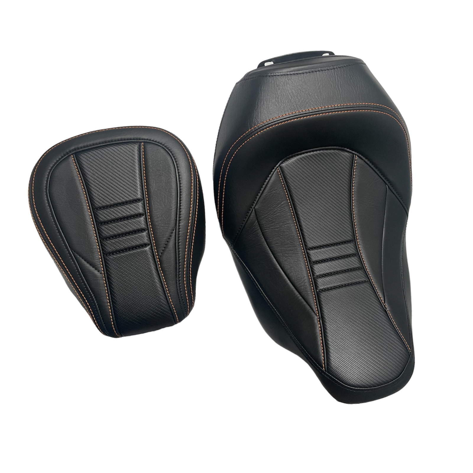 Seat black/orange Touring 09-23 - Image 3
