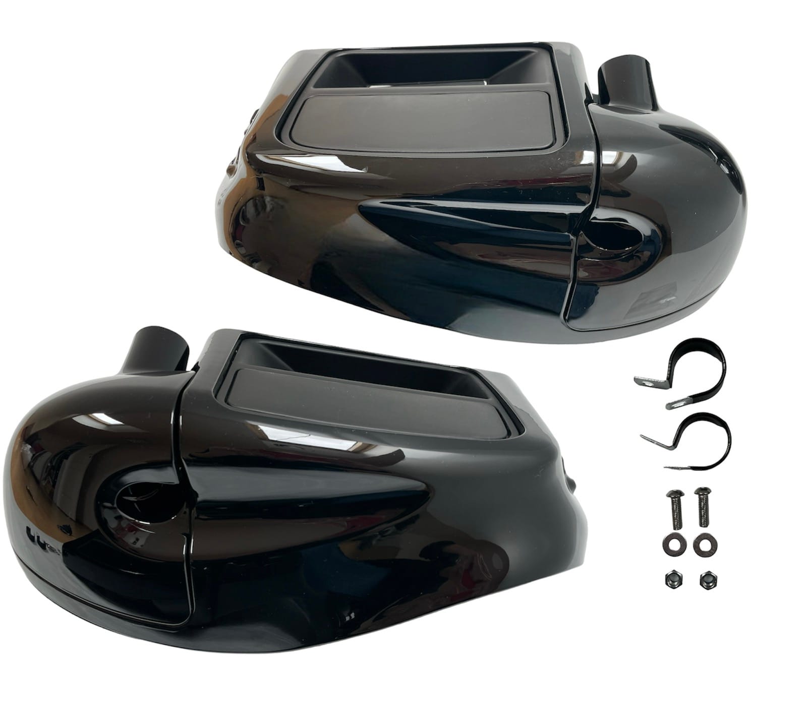 Lower vented leg fairing black for Touring 14-23 - Image 7